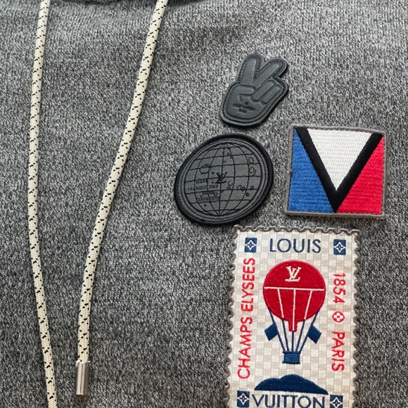 SOLD Limited Edition Louis Vuitton Hoodie America's Cup Series in Grey - Picture 2 of 5